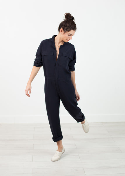 Worker Jumpsuit in Navy